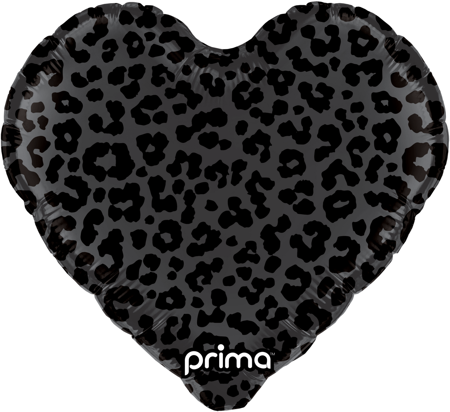 PD - 0031 - 18 - 50 - 1 - 18" Heart Black Shiny & Matte Leopard Print - PremiumConwin B2B Ordering Portal - Prima