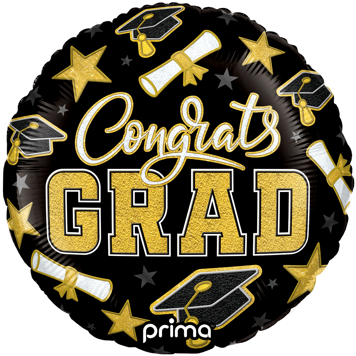 PF - 0163 - 18 - 50 - 1 - 18" Round Congrats Grad Patches - PremiumConwin B2B Ordering Portal - Prima
