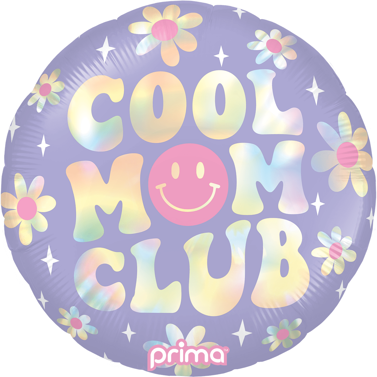 PF - 0151 - 18 - 50 - 1 - 18" Round Cool Mom Club Holographic - PremiumConwin B2B Ordering Portal - Prima