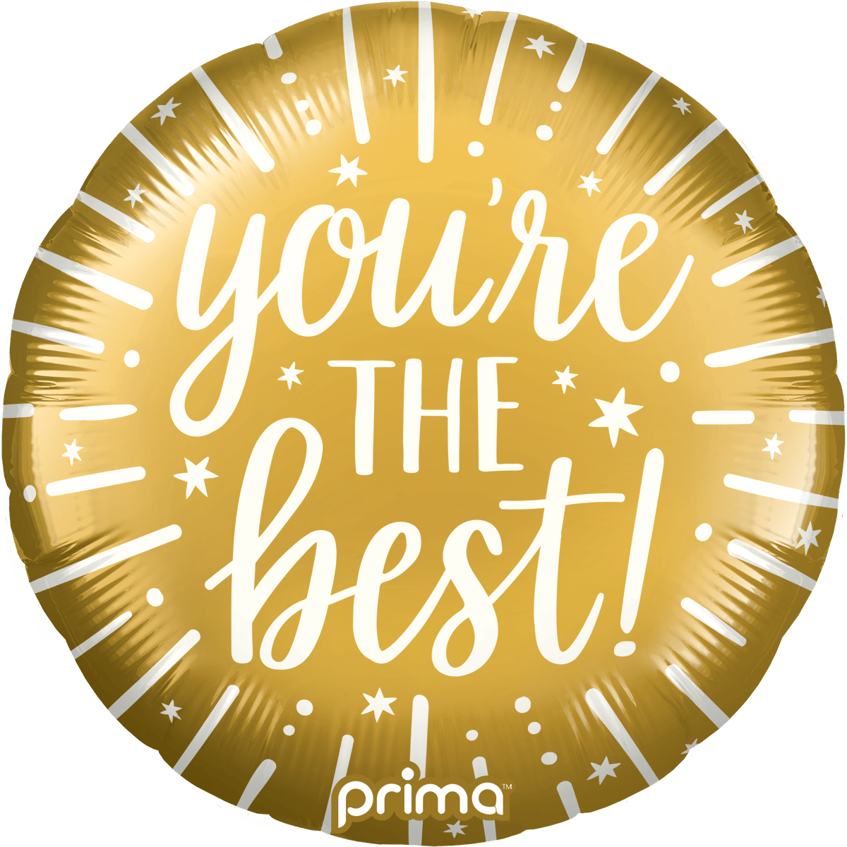 PF - 0166 - 18 - 50 - 1 - 18" Round You're the Best Gold - PremiumConwin B2B Ordering Portal - Prima