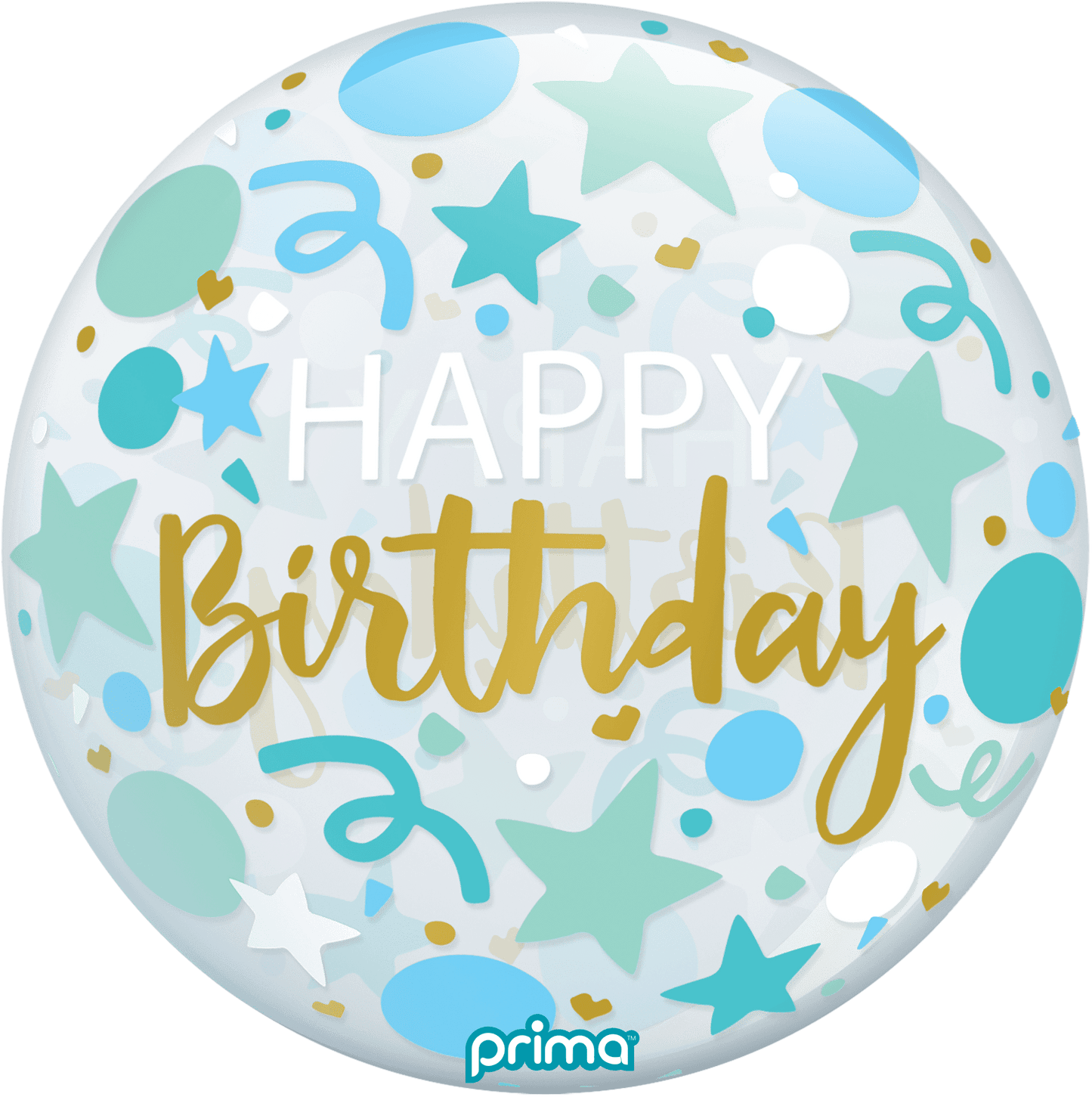 PS - BSTR - 22 - 50 - 1 - 20” Blue Stars Happy Birthday Sphere - PremiumConwin B2B Ordering Portal - Prima