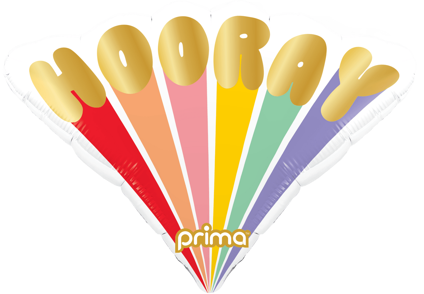 PF - 0147 - 20 - 50 - 1 - 20" Hooray Colorful Burst Shape - PremiumConwin B2B Ordering Portal - Prima
