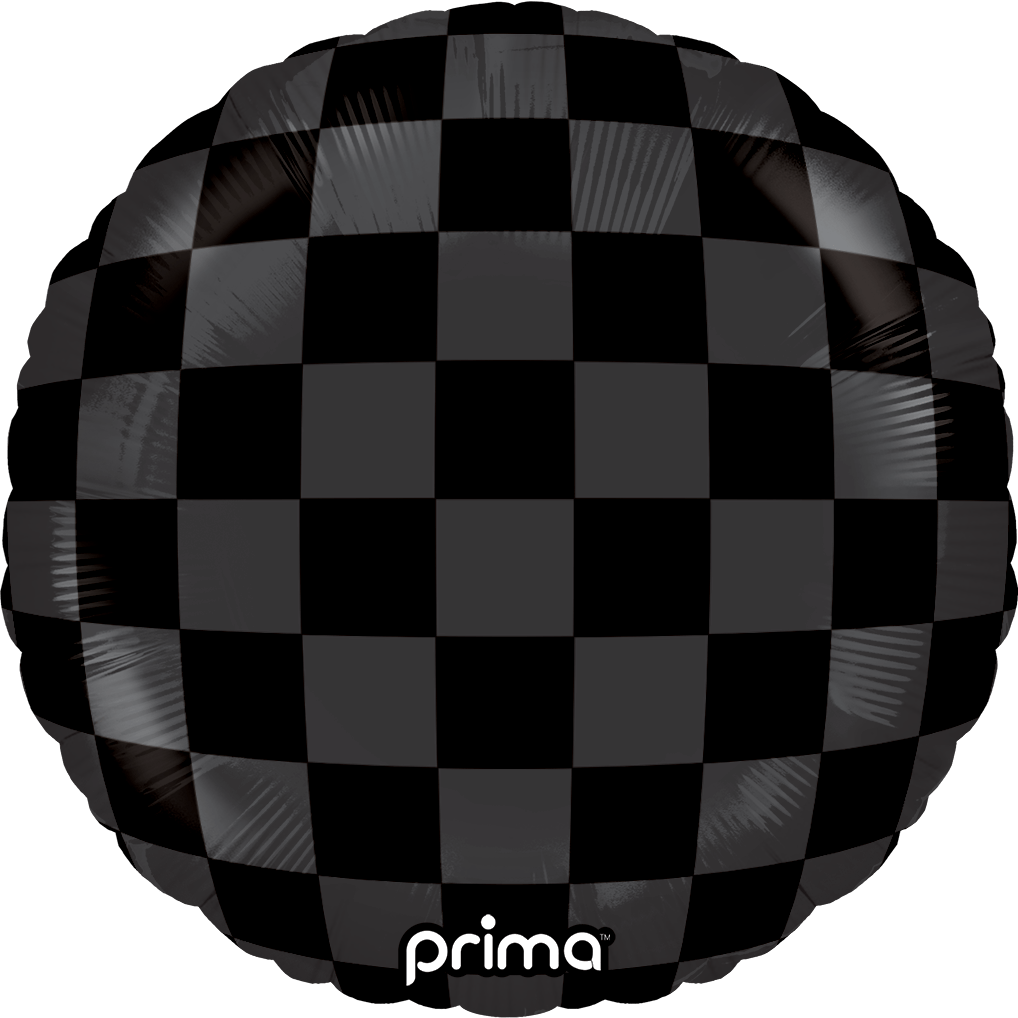 PD - 0028 - 9 - 50 - 6 - 9" Round Black Shiny & Matte Checker Print - PremiumConwin B2B Ordering Portal - Prima