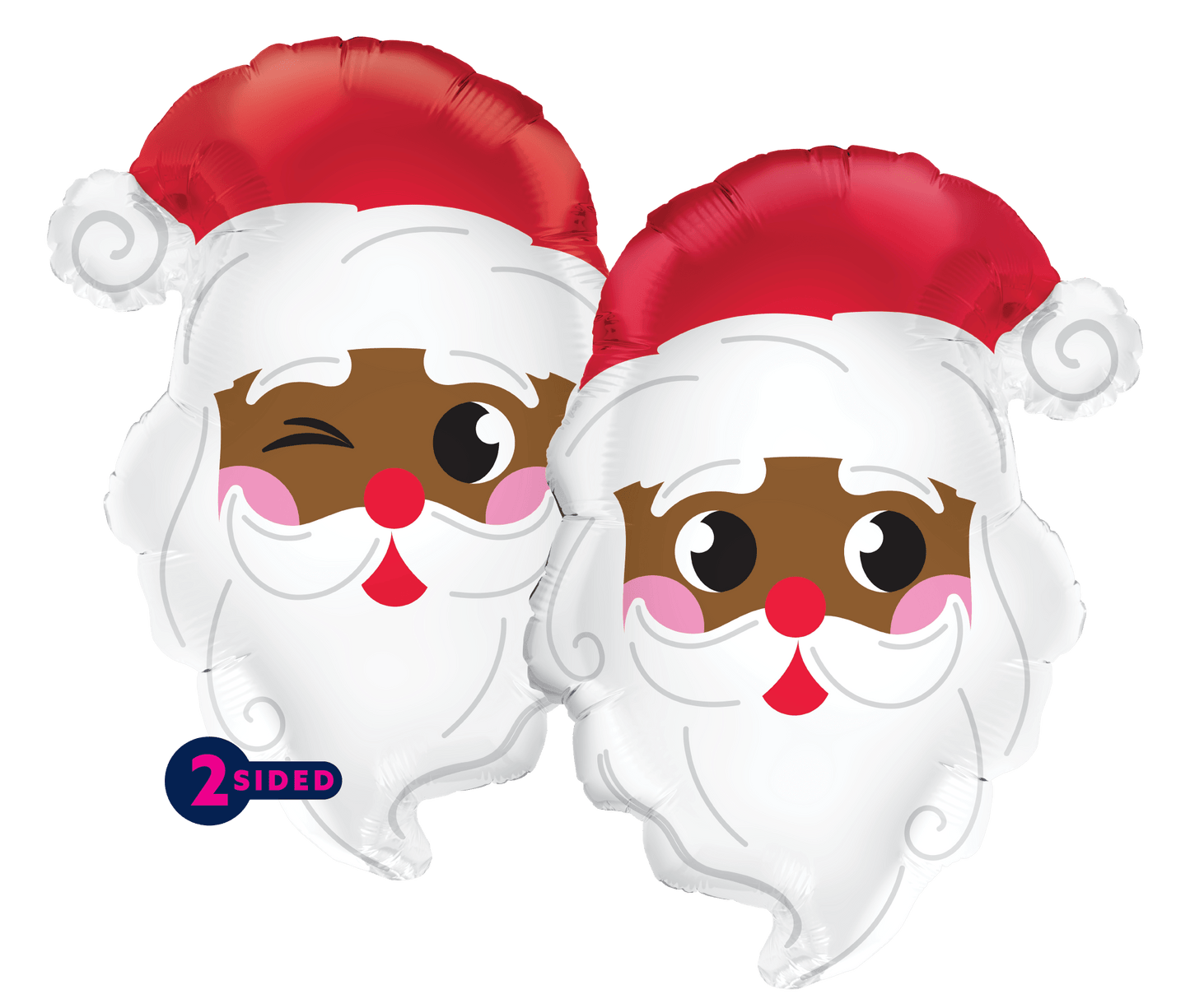 PF - 0044 - 11 - 50 - 2 - 11" Air - fill Dark Skin Santa Head Shape - PremiumConwin B2B Ordering Portal - Prima