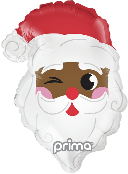 PF - 0044 - 11 - 50 - 2 - 11" Air - fill Dark Skin Santa Head Shape - PremiumConwin B2B Ordering Portal - Prima