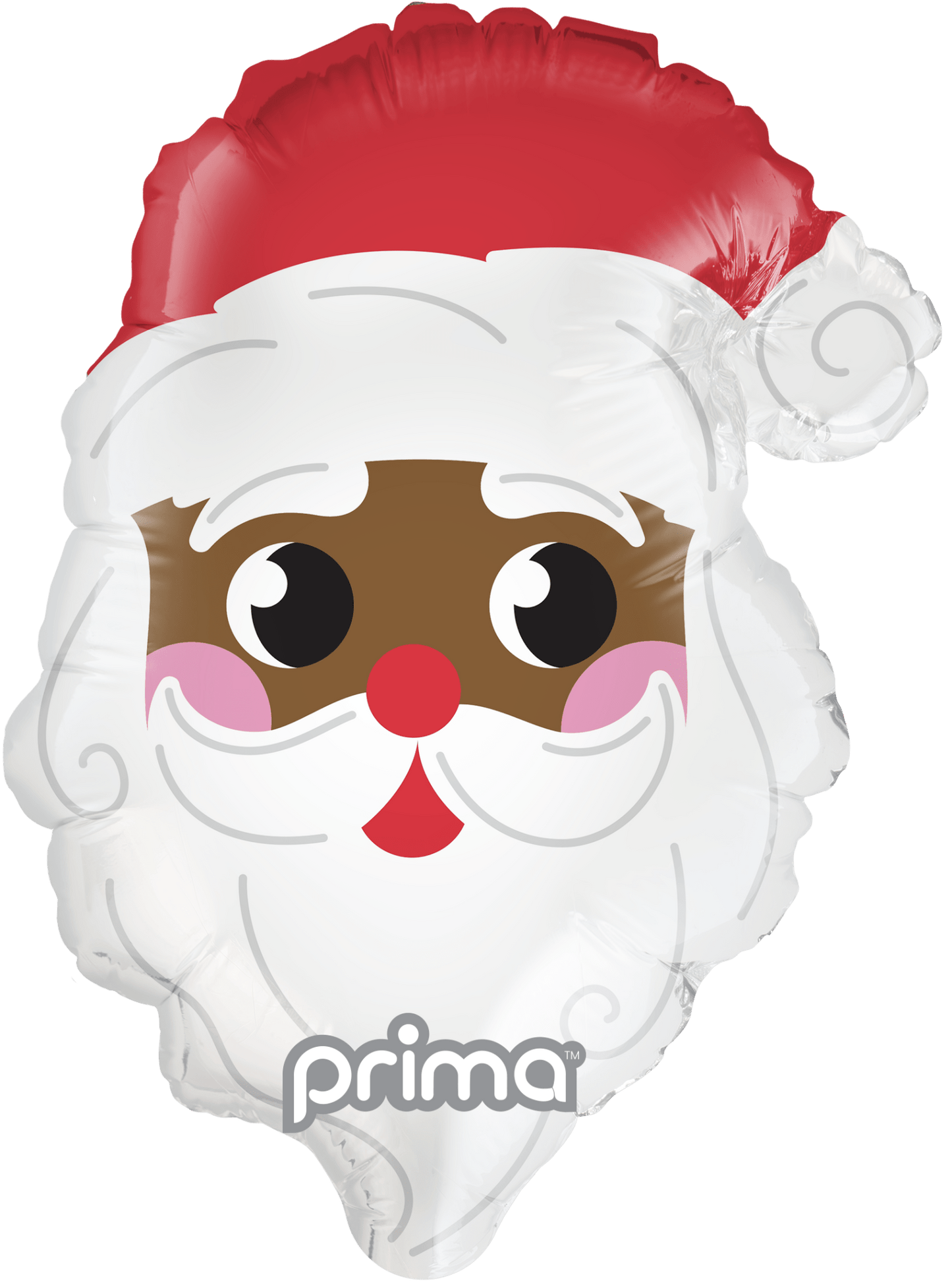 PF - 0044 - 11 - 50 - 2 - 11" Air - fill Dark Skin Santa Head Shape - PremiumConwin B2B Ordering Portal - Prima