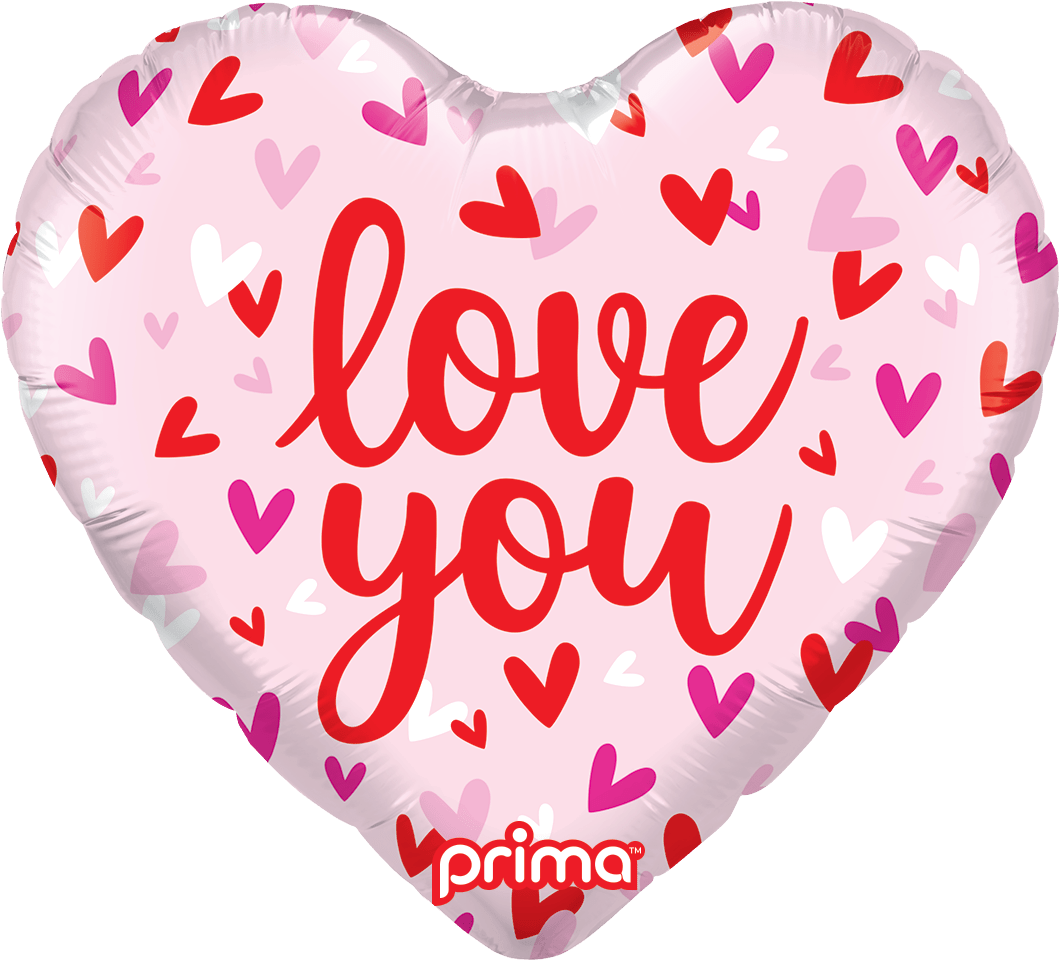 PF - 0074 - 18 - 50 - 1 - 18" Heart Love You Confetti Hearts - PremiumConwin B2B Ordering Portal - Prima