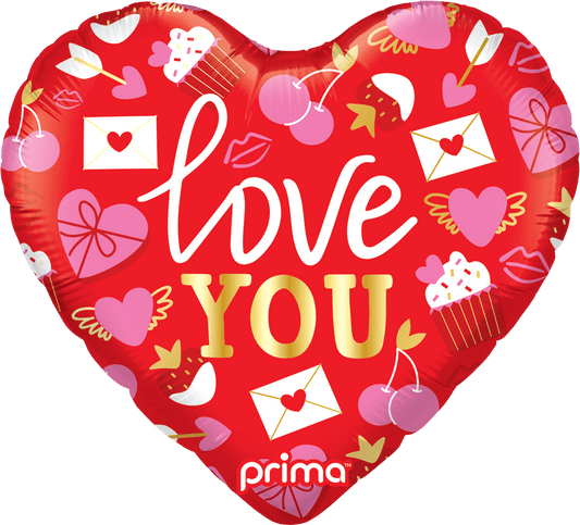 PF - 0076 - 18 - 50 - 1 - 18" Heart Love You Valentine Trendy Icons - PremiumConwin B2B Ordering Portal - Prima