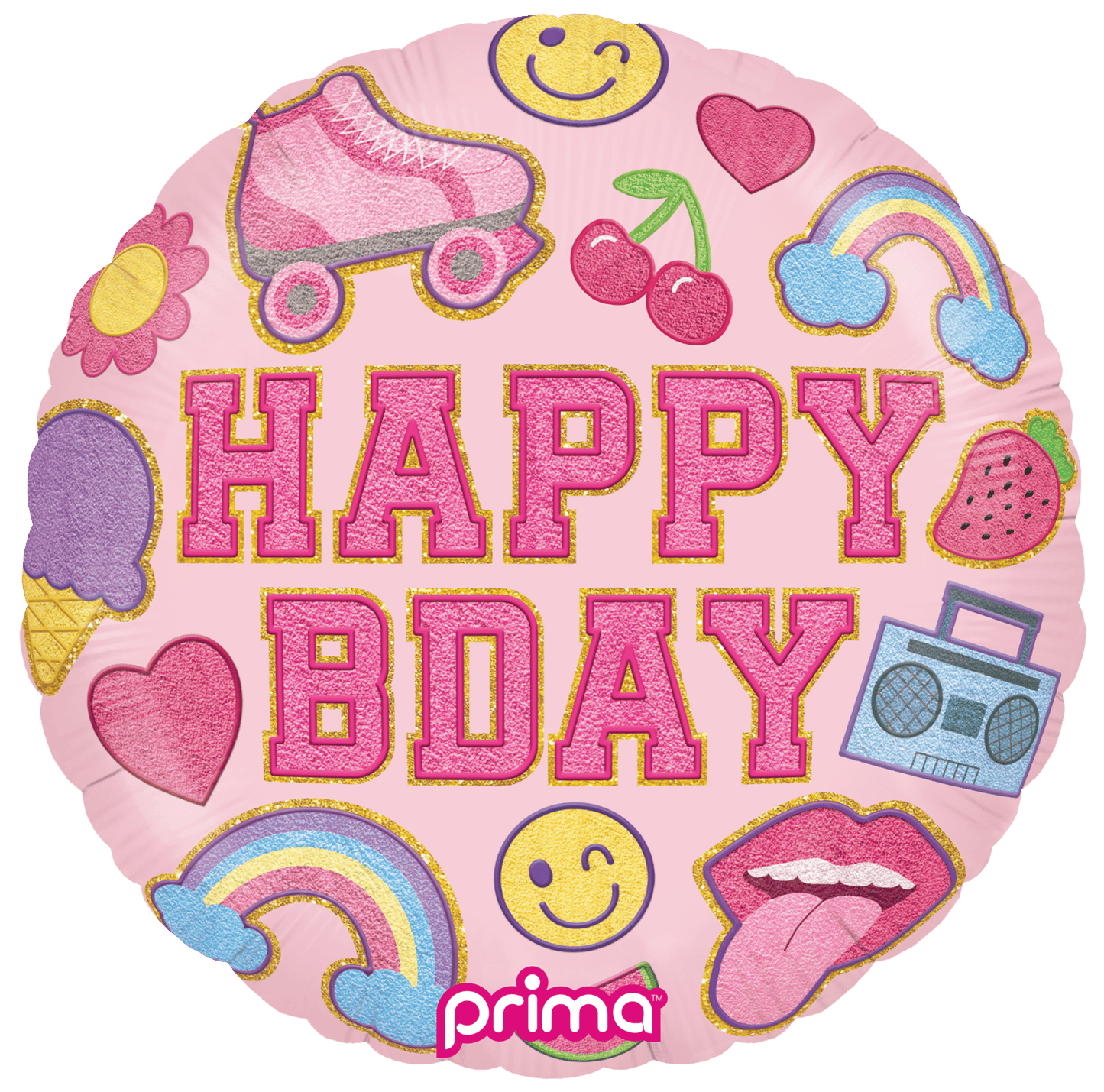 PF-BGPT-18-50-1 - 18” Round Birthday Girl Patches - PremiumConwin B2B Ordering Portal - Prima