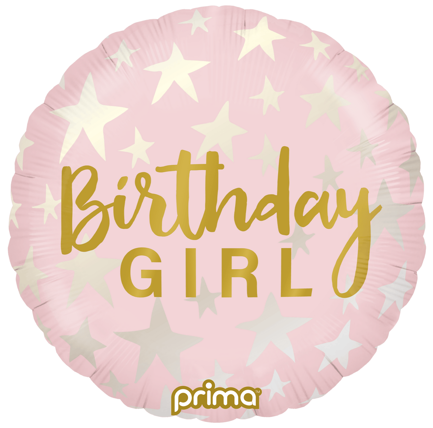 PF-BGST-18-50-1 - 18” Round Birthday Girl Stars - PremiumConwin B2B Ordering Portal - Prima