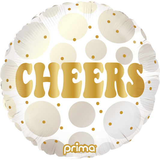 PF - 0023 - 18 - 50 - 1 - 18" Round Cheers Gold and Neutral Dots - PremiumConwin B2B Ordering Portal - Prima