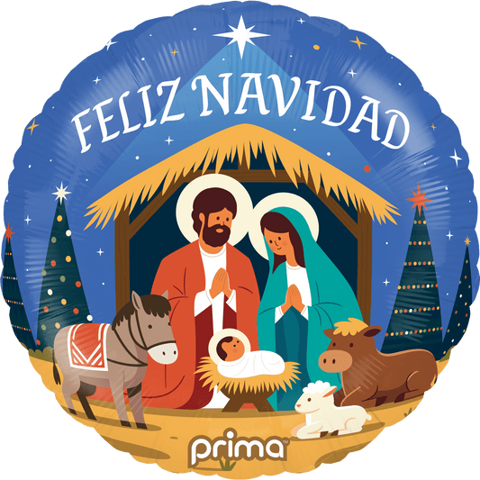 PF - 0053 - 18 - 50 - 1 - 18" Round Feliz Navidad - PremiumConwin B2B Ordering Portal - Prima