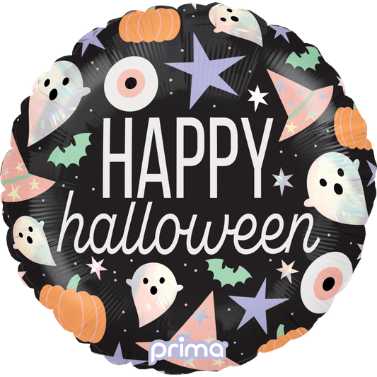 PF - 0006 - 18 - 50 - 1 - 18" Round Happy Halloween Holographic Icons - PremiumConwin B2B Ordering Portal - Prima