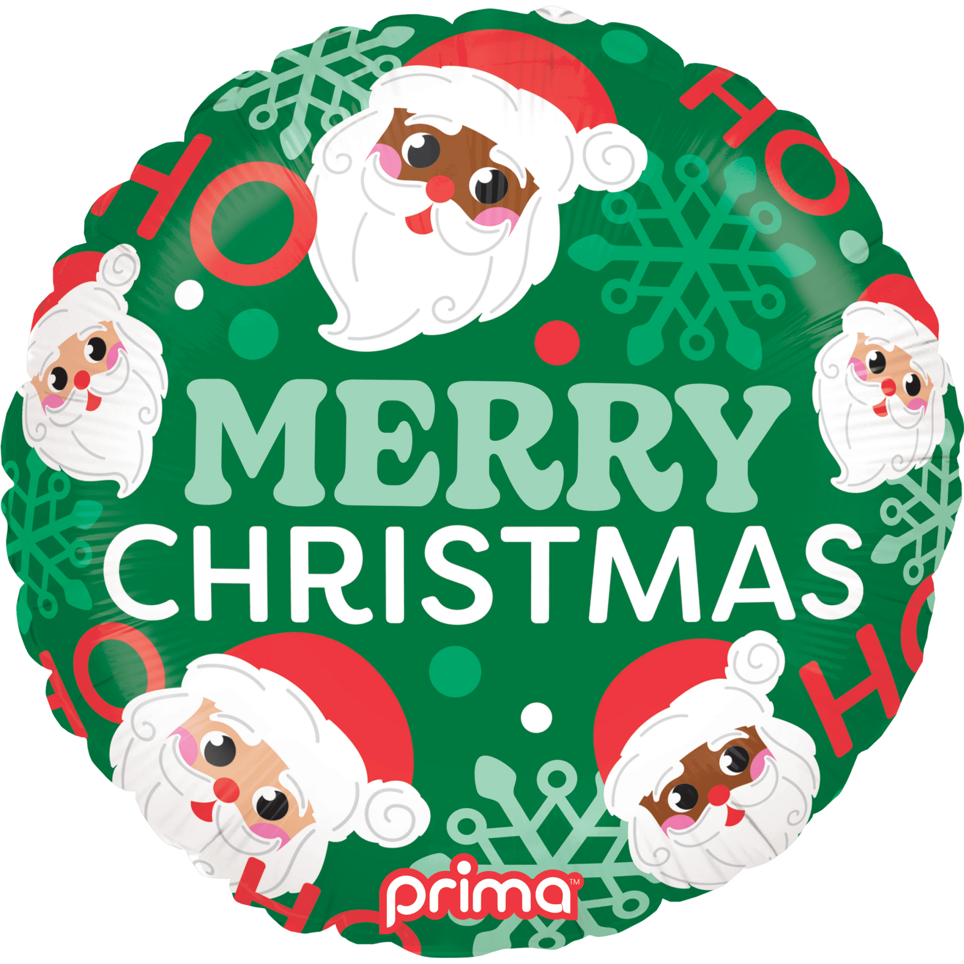 PF - 0017 - 18 - 50 - 1 - 18" Round HoHo Happy Santa - PremiumConwin B2B Ordering Portal - Prima