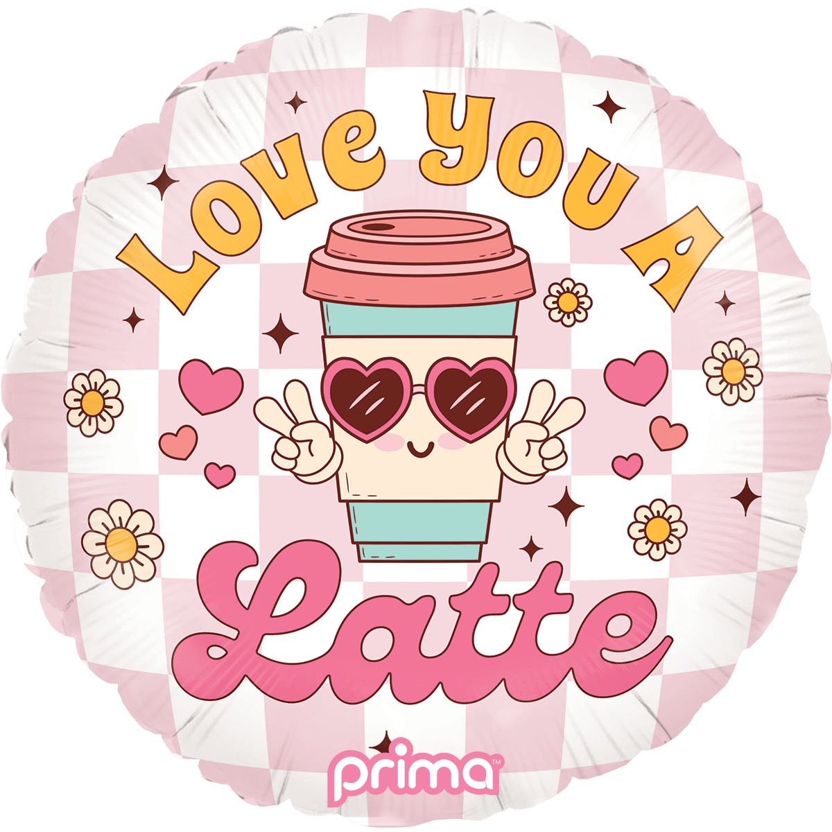 PF - 0067 - 18 - 50 - 1 - 18" Round Love You A Latte - PremiumConwin B2B Ordering Portal - Prima