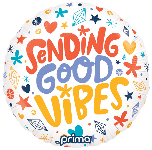 PF-GDVB18-50-1 - 18” Round Sending Good Vibes - PremiumConwin B2B Ordering Portal - Prima
