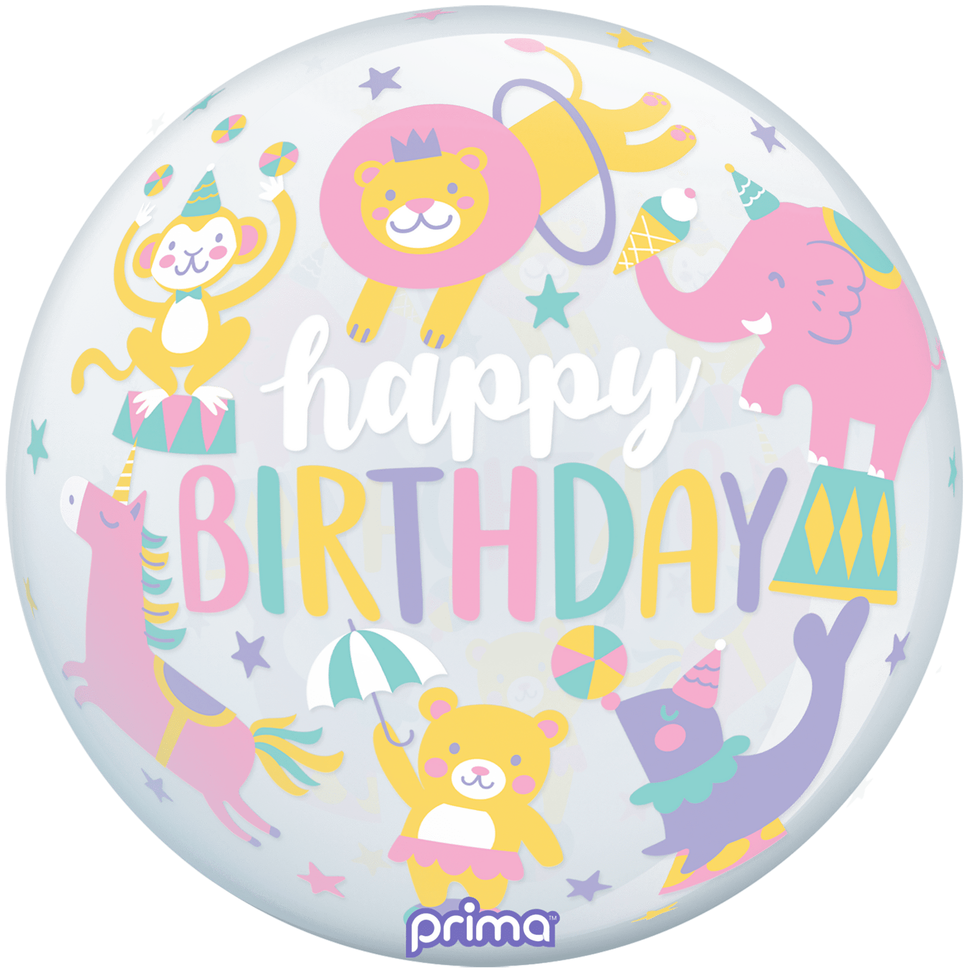 PS-PCIR-20-50-1 - 20” Birthday Pastel Circus Sphere™ - PremiumConwin B2B Ordering Portal - Prima