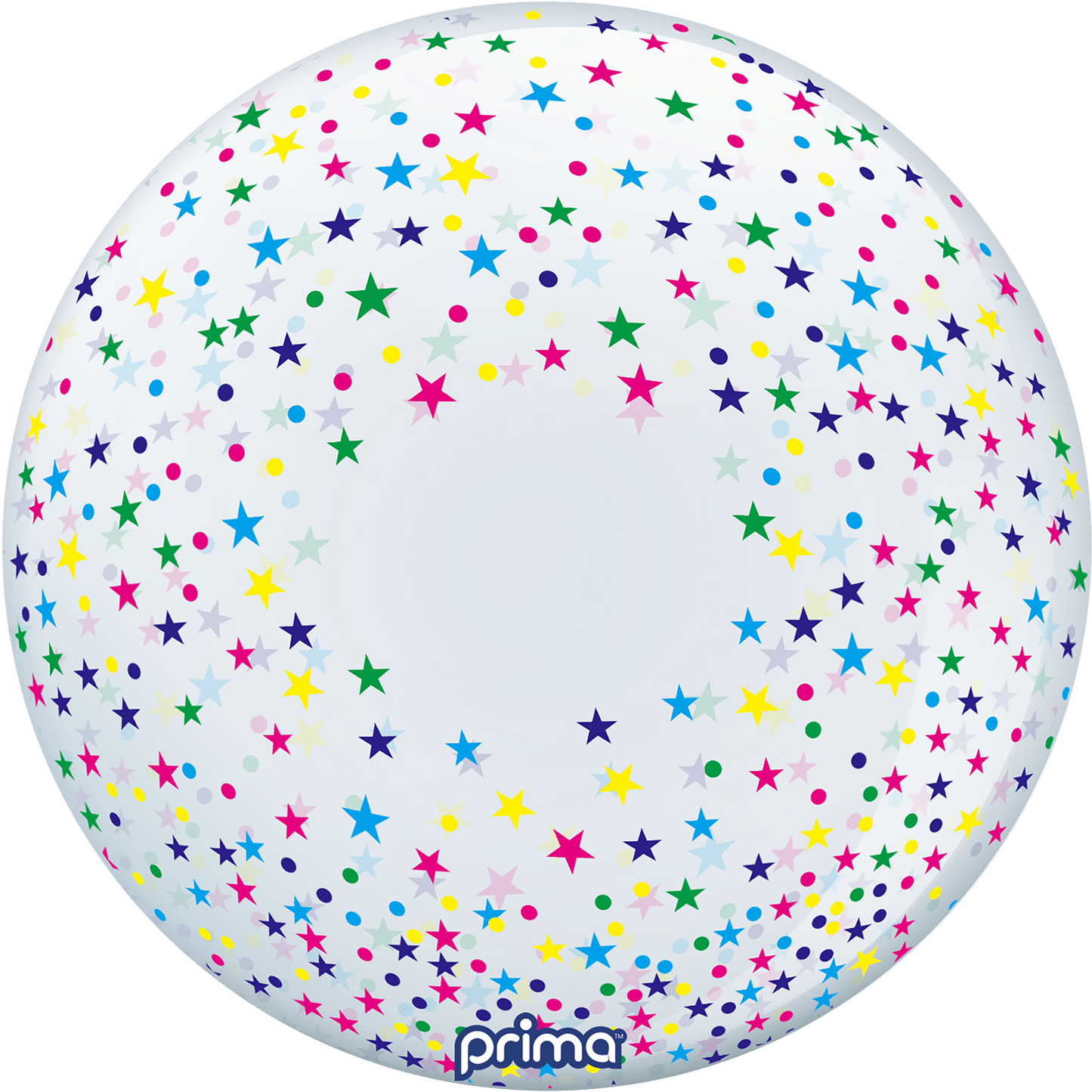 PS-CSTR-22-50-1 - 20” Colorful Confetti Stars Sphere™ - PremiumConwin B2B Ordering Portal - Prima
