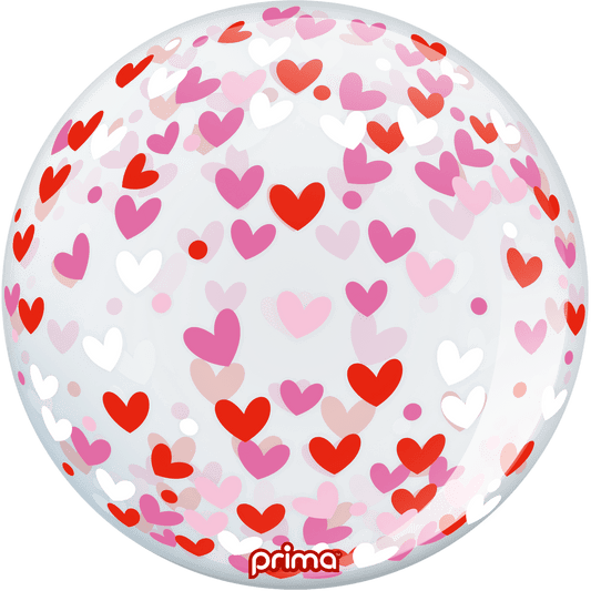 PS-CHRT-22-50-1 - 20” Confetti Hearts Sphere™ - PremiumConwin B2B Ordering Portal - Prima
