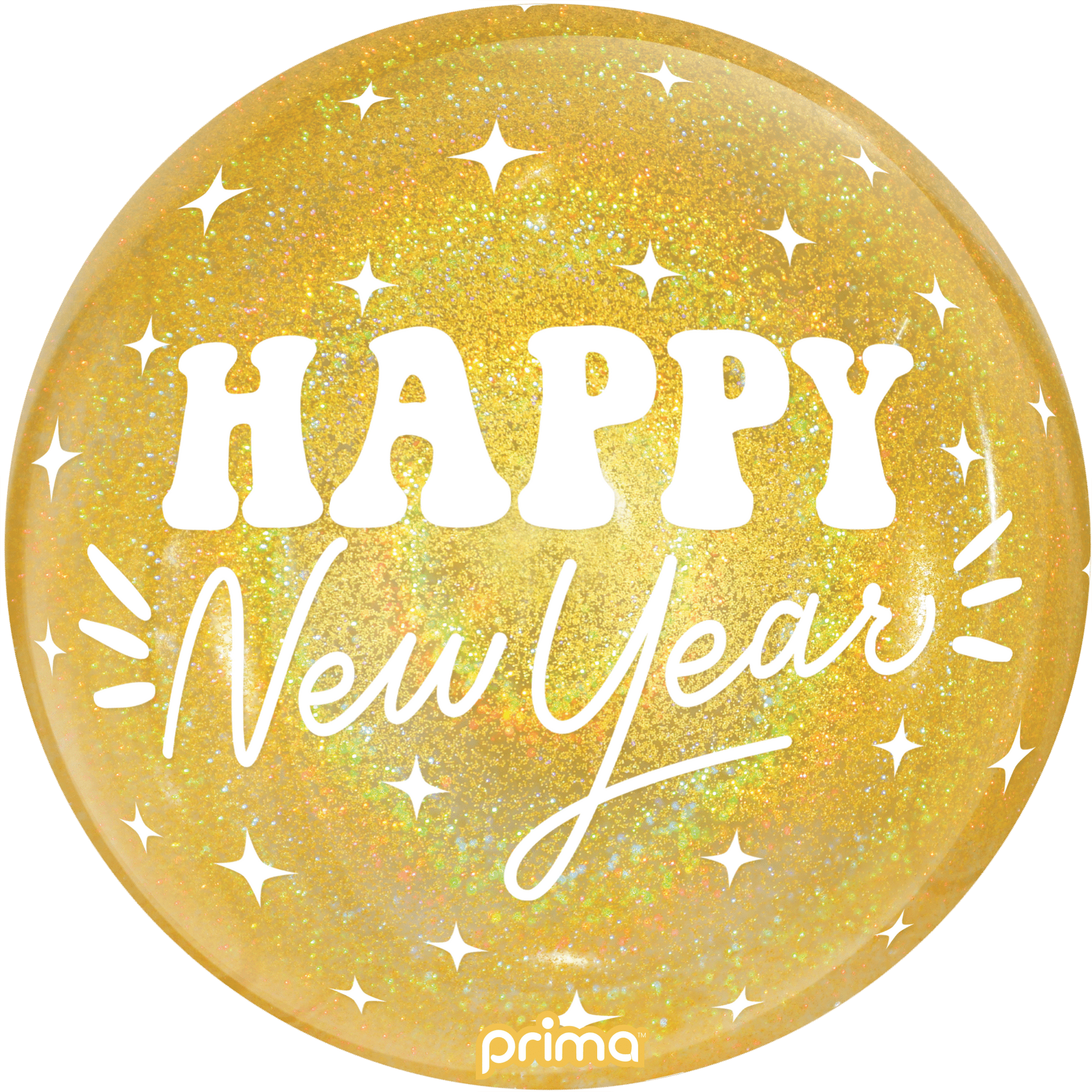 PS - NYGL - 20 - 50 - 1 - 20" Happy New Year Gold Glitter Sphere - PremiumConwin B2B Ordering Portal - Prima