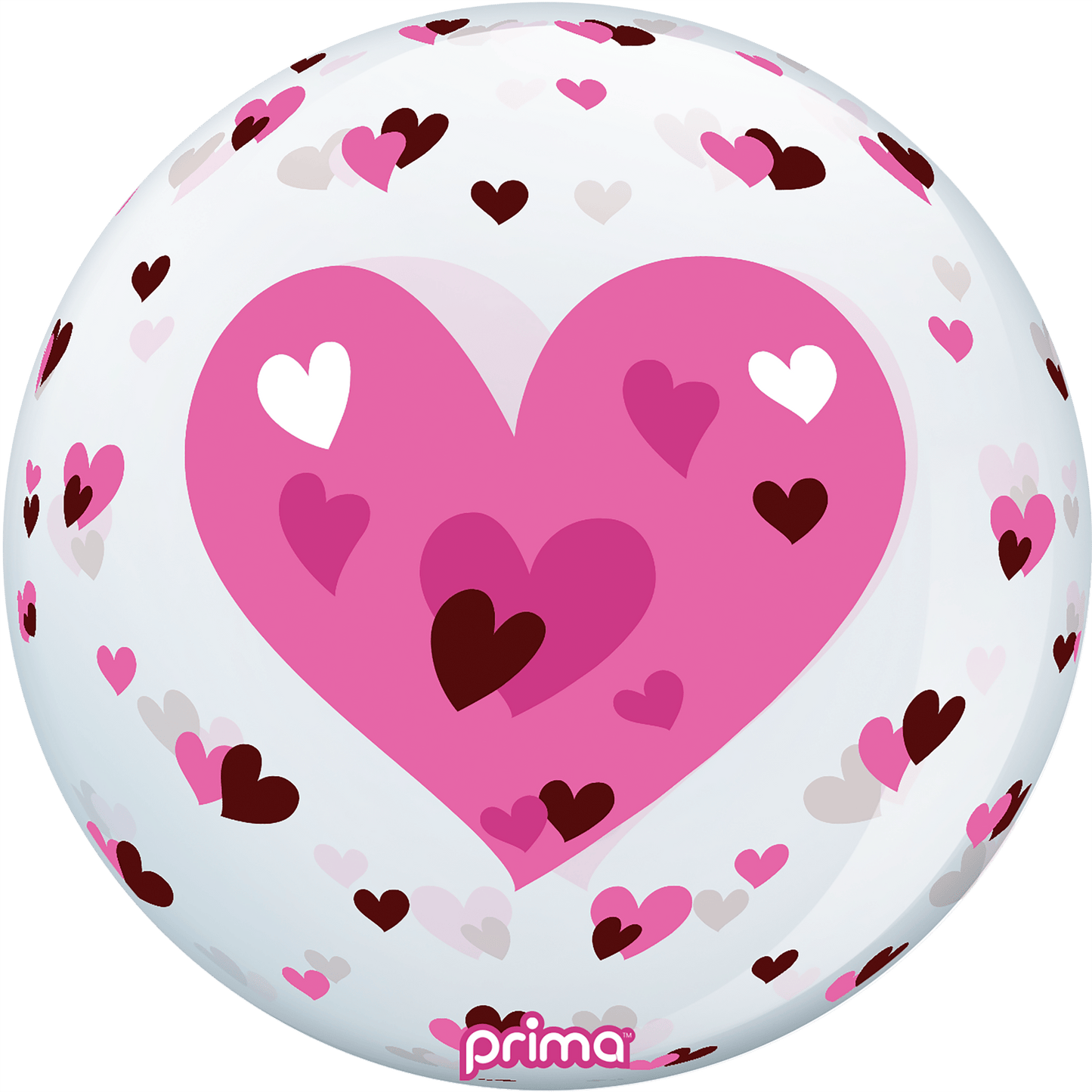 PS-PHRT-22-50-1 - 20” Pink Hearts Sphere™ - PremiumConwin B2B Ordering Portal - Prima