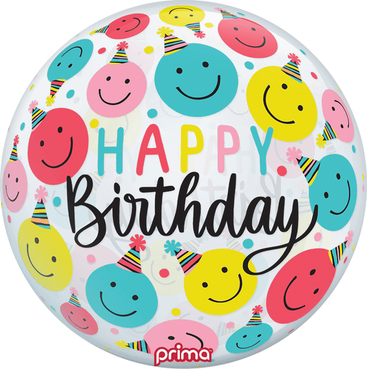 PS-SFBH-22-50-1 - 20” Smiley Party Hats Birthday Sphere™ - PremiumConwin B2B Ordering Portal - Prima