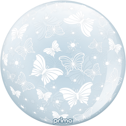 PS-WBUT-22-50-1 - 20” White Butterflies Sphere™ - PremiumConwin B2B Ordering Portal - Prima