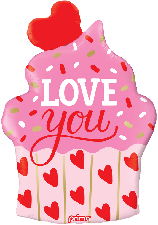 PF - 0100 - 35 - 50 - 1 - 35" Love You Cupcake Shape - PremiumConwin B2B Ordering Portal - Prima