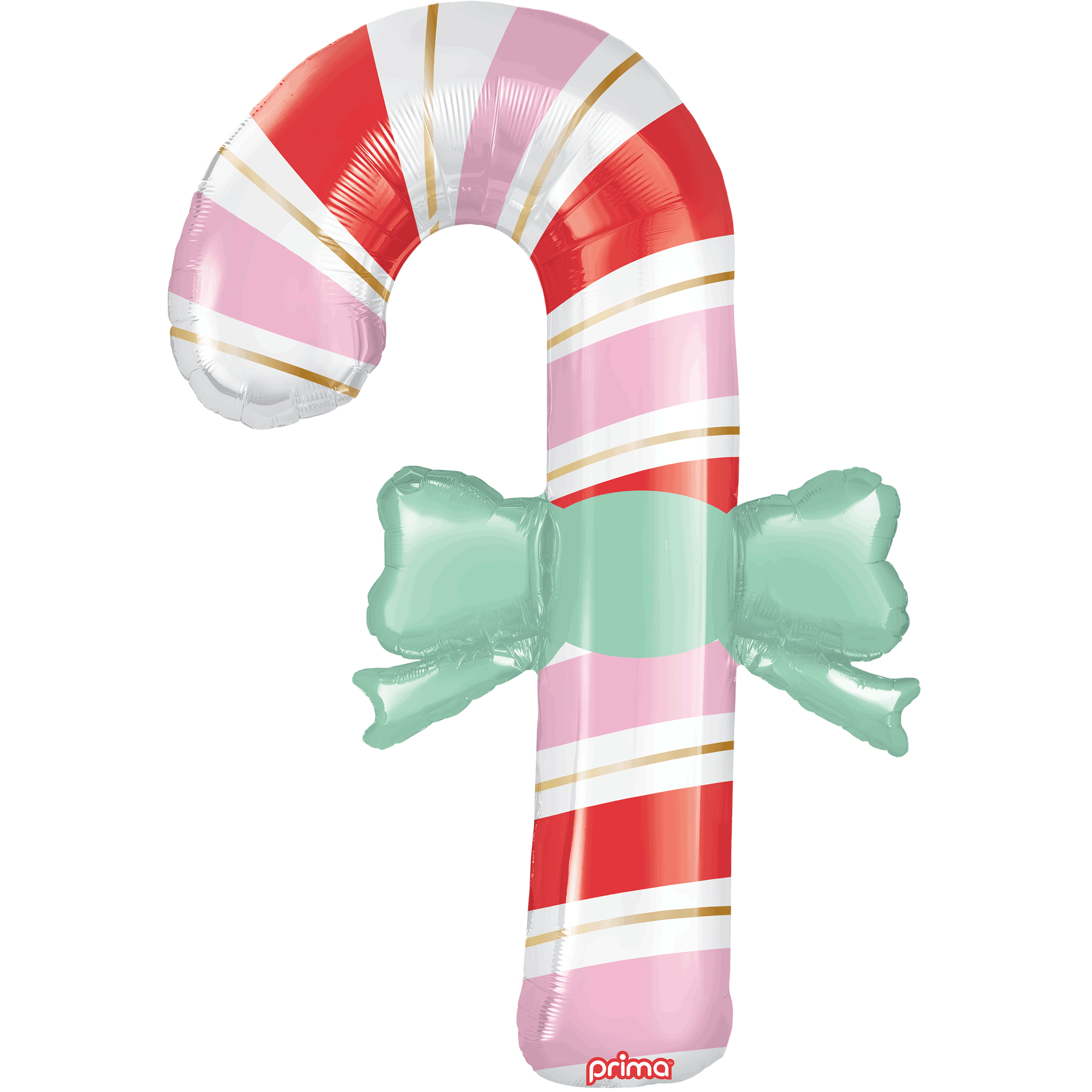 PF - 0041 - 39 - 50 - 1 - 39" Candy Cane with Bow Special Shape - PremiumConwin B2B Ordering Portal - Prima