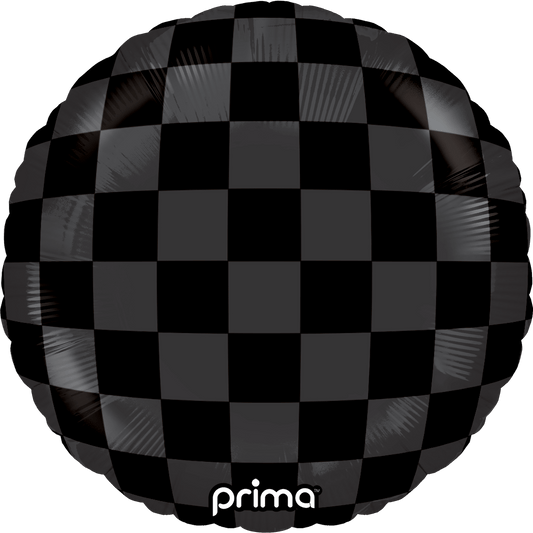 PD - 0028 - 9 - 50 - 6 - 9" Round Black Shiny & Matte Checker Print - PremiumConwin B2B Ordering Portal - Prima