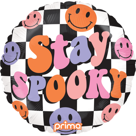 PF - 0007 - 18 - 50 - 1 - Prima 18" Round Stay Spooky Checker - PremiumConwin B2B Ordering Portal - Prima